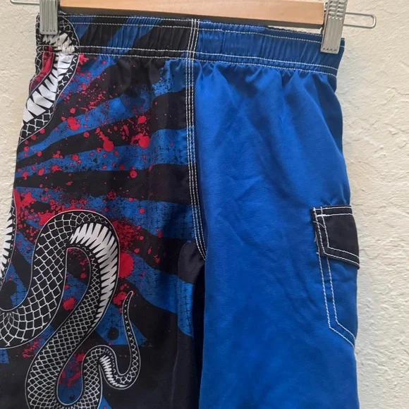 Blue and Black Boy’s Swim Shorts - Picture 2 of 6
